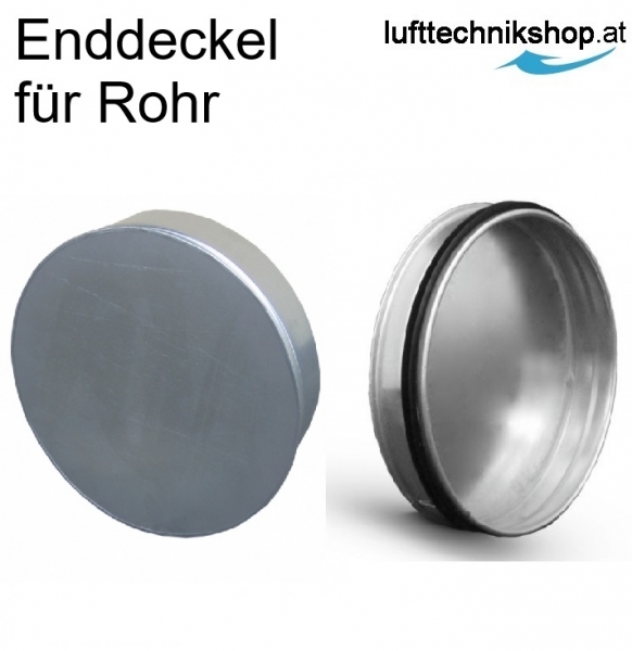 Enddeckel für Rohr